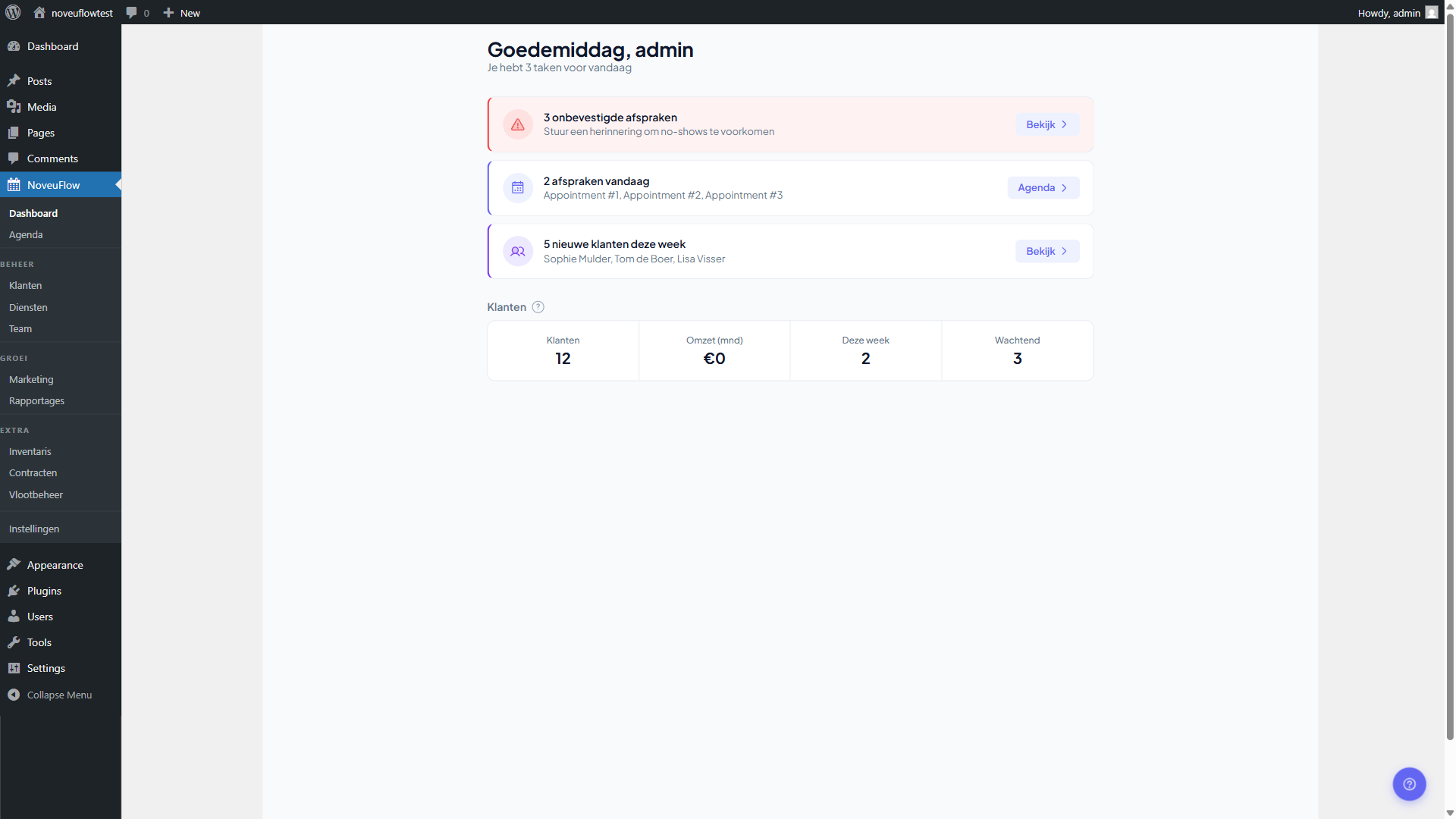 NoveuFlow Dashboard